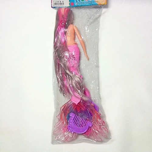 Sellő Baba Világító & Éneklő -- Hosszú  hajjal, kiegészítőkkel – 25 cm | Új, bontatlan