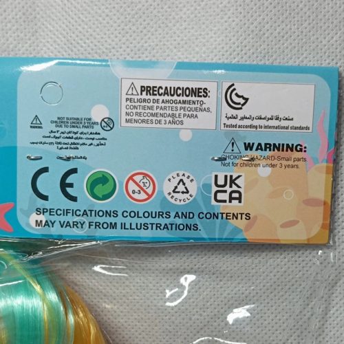 Sellő Baba Világító & Éneklő -- Hosszú  hajjal, kiegészítőkkel – 25 cm | Új, bontatlan