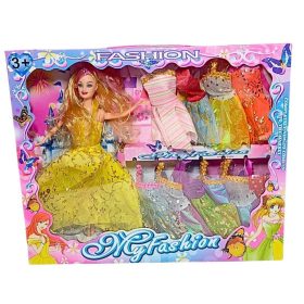   Fashion baba 10+ ruhaszettel – 28 cm-es öltöztetős játékbaba kiegészítőkkel (Gyermekjáték, 3+)