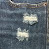 Abercrombie Kids – Sötétkék, szaggatott fiú farmernadrág, 164-es
