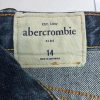 Abercrombie Kids – Sötétkék, szaggatott fiú farmernadrág, 164-es