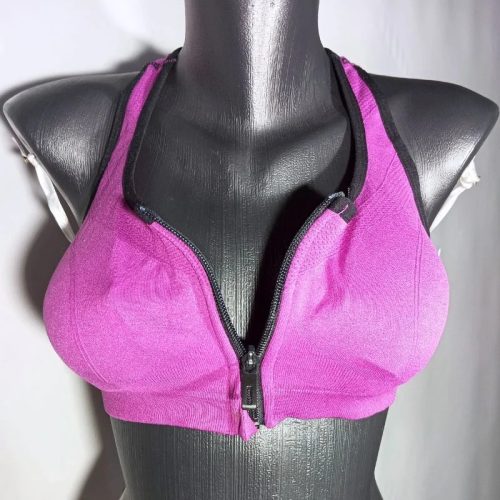 ACX Active elöl cipzáras sportmelltartó – lila-fekete, XL