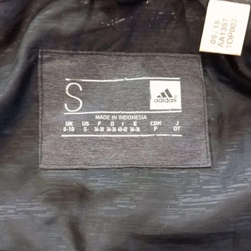 ADIDAS szürke melírozott női steppelt pufi sportmellény (EU 36–38 / S)