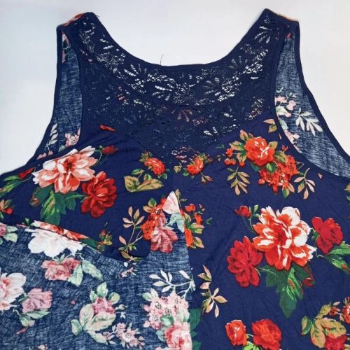 Ambiance virágmintás női lezser trikó 3XL