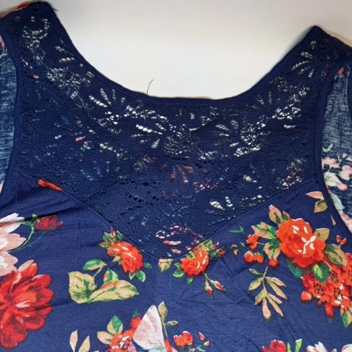 Ambiance virágmintás női lezser trikó 3XL