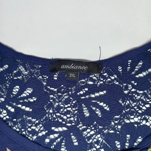 Ambiance virágmintás női lezser trikó 3XL