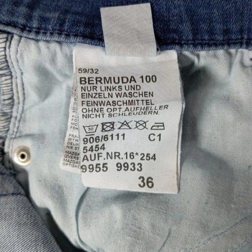 Angels női farmer bermuda – klasszikus fazon, középkék szín - 36-os 