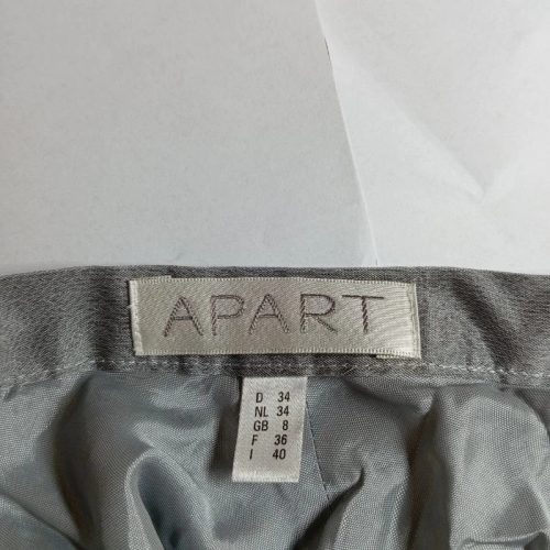 Apart ezüst fényű alkalmi maxi szoknya S