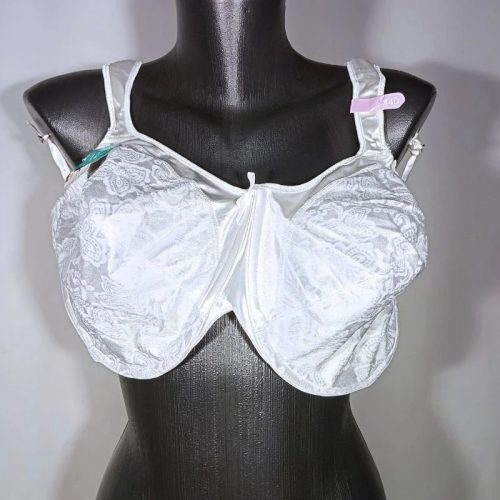 Bali fehér merevítős mintás melltartó – 44D / 100D (új, címkés)