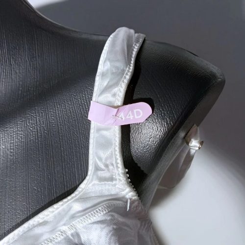 Bali fehér merevítős mintás melltartó – 44D / 100D (új, címkés)