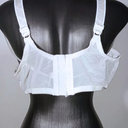 Bali fehér merevítős mintás melltartó – 44D / 100D (új, címkés)