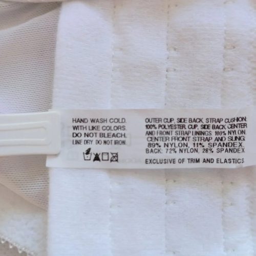 Bali fehér merevítős mintás melltartó – 44D / 100D (új, címkés)