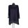 Bloomchic sötétkék oversize tunika – kockás részletekkel, 42/44/46