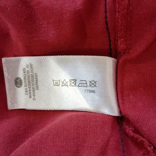 C&A bordó hosszú ujjú fiú póló – Black Valley minta, 134/140