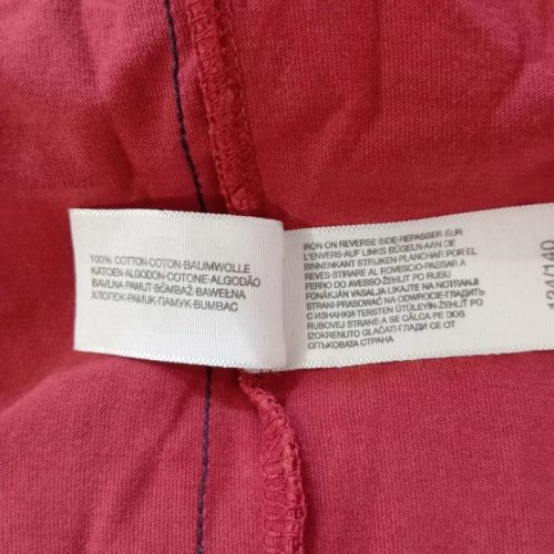 C&A bordó hosszú ujjú fiú póló – Black Valley minta, 134/140