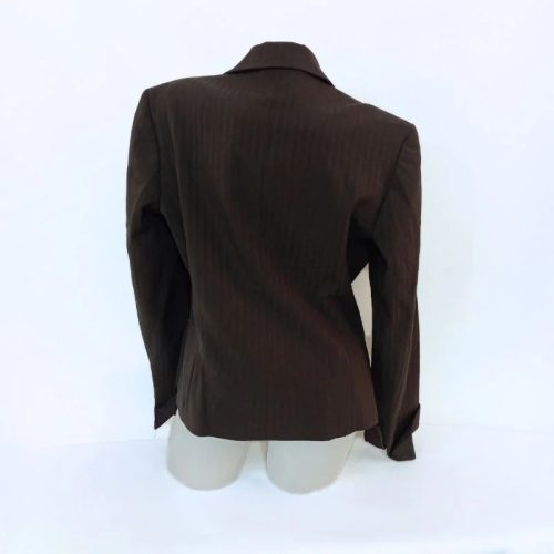 Caroll elegáns barna női blézer – vállpárnás, alkalmi zakó, 44-es méret