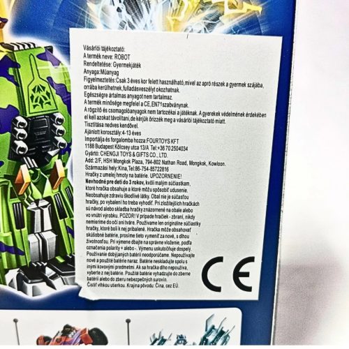 Robot átalakítható járművé – 5in1 Deformation Super Hero figura – Piros, 15 cm (Új, bontatlan)