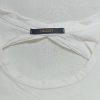 Charget fehér hátul mélyen kivágott ujjatlan tank top - M