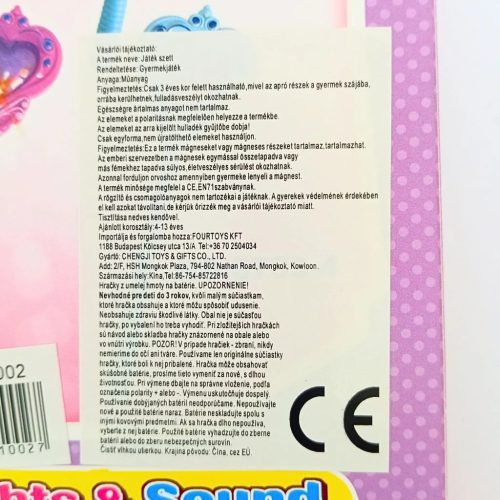 Princess Magic Stick – Lila világító és zenélő varázspálca (28 cm)