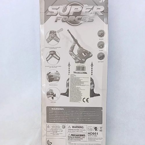 Super Forces – Hangot és fényt adó katona figura (37×15 cm) – ÚJ, bontatlan csomagolásban
