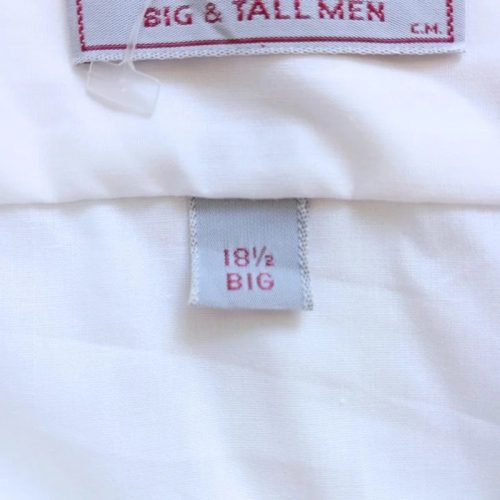 Christopher Hart klasszikus fehér férfi rövid ujjú ing – Big & Tall méret, 100% pamut