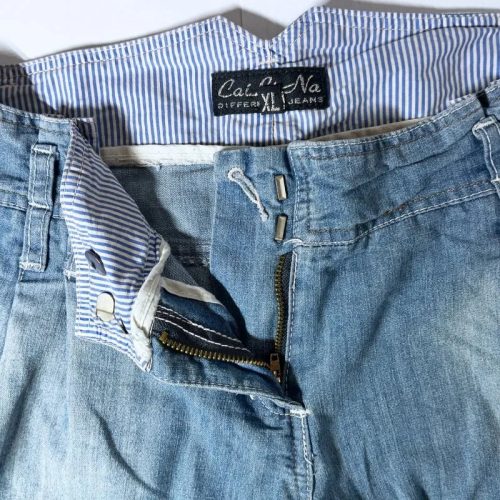 CaiLiNa női világoskék farmer rövidnadrág – XL