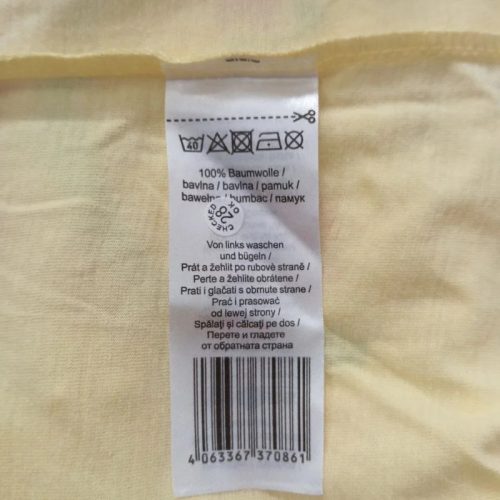 Cocomelon sárga alapon színes mintás lányka póló 98/104