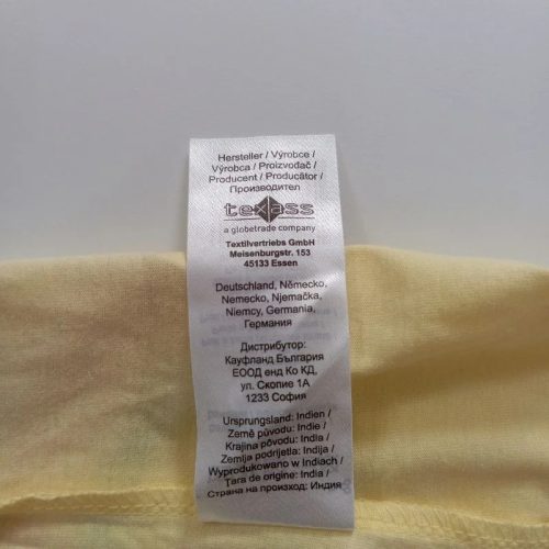 Cocomelon sárga alapon színes mintás lányka póló 98/104