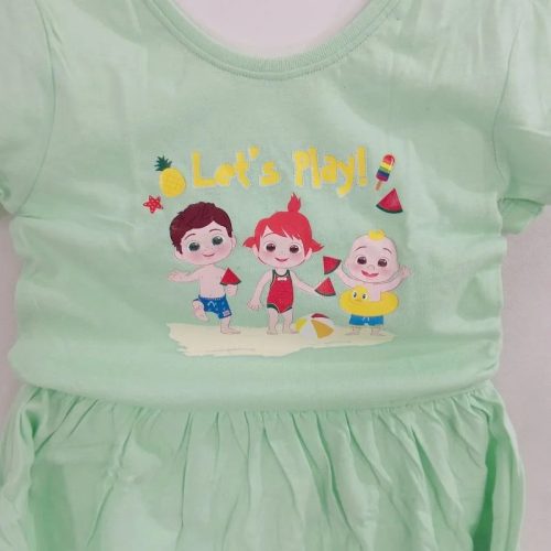 Cocomelon almazöld lányka ruha 86/92