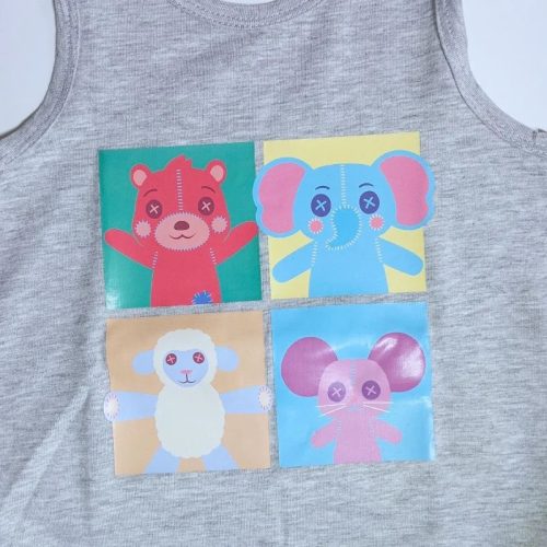 Cocomelon trikó fiúknak – világos szürke, 98/104-es méret