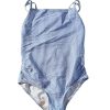Crewcuts lányka csíkos egyberészes fürdőruha – EU 134-140