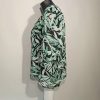 Zöld levél mintás Croft & Barrow blúz fekete top betéttel (XL)