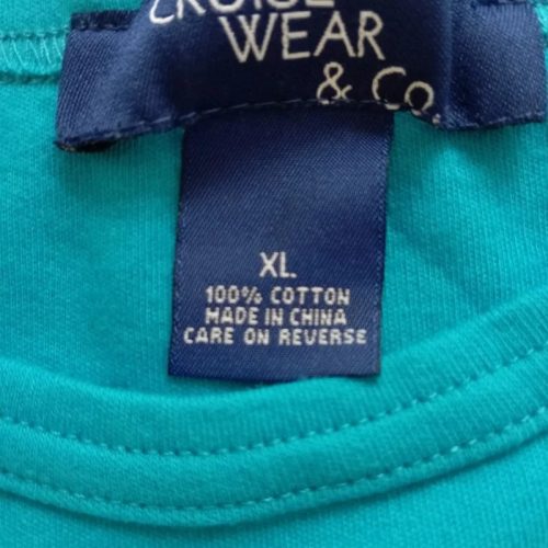 Cruise Wear – Flitteres, Hal mintás női póló, új (címke nélküli)