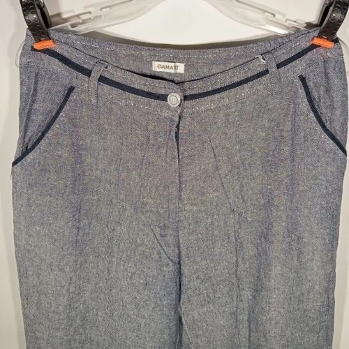 Damart kék melírozott vászonnadrág – 40-es méret