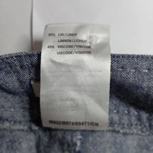 Damart kék melírozott vászonnadrág – 40-es méret