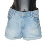 Bershka világoskék szaggatott farmer sort – 38