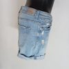 Bershka világoskék szaggatott farmer sort – 38