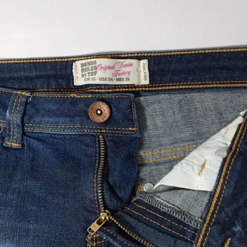 Original Denim koptatott farmer short - 36