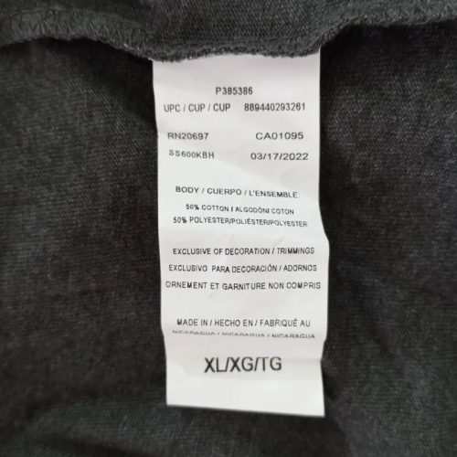 Dickies sötétszürke férfi póló – XL