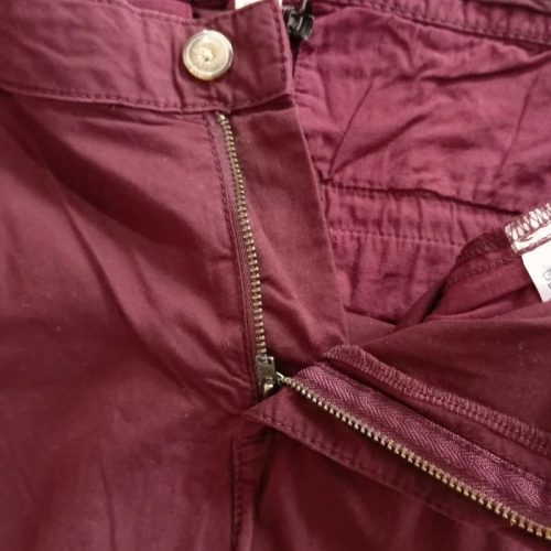 Esprit bordó vászon térdnadrág 42-es, L méret 