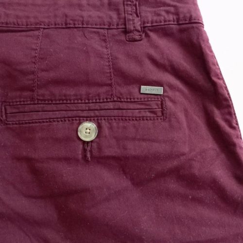 Esprit bordó vászon térdnadrág 42-es, L méret 