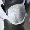 Esprit – Új, címkés halványlila pöttyös melltartó – 90A / 40A