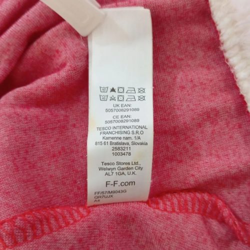 F&F Baby karácsonyi Mikulás ruha sapkával (3–6 hónap)