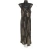 F&F Fekete-arany glam midi overál