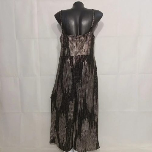 F&F Fekete-arany glam midi overál