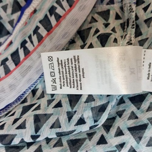 F&F háromszögmintás strandtunika boho stílusban