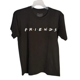 Friends  fekete unisex T-Shirt – ikonikus sorozat rajongói darab - S méret