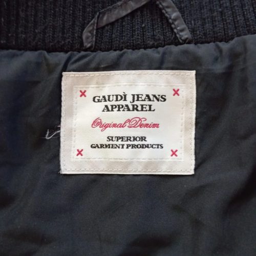 GAUDÌ fekete fényes női steppelt pufi kabát (EU 42 / M)