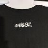 Gorillaz fekete grafikus póló – unisex, vintage stílus