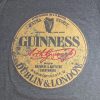 Guinness melírszürke vintage stílusú emblémás póló
